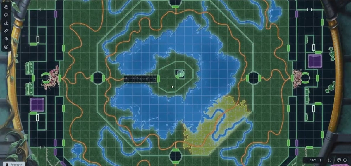 The Froghemoth Elder Battle Setting in Expedition To The Barrier Peaks