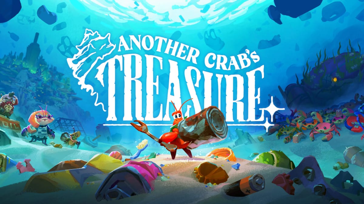 The key art for Another Crab's Treasure, which shows protagonist Kril holding his fork