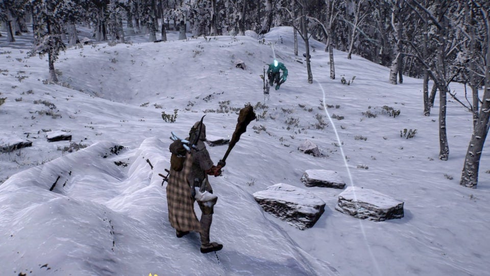 Aska Invasion Guide - A Follower Charging at the Village During a Winter Invasion