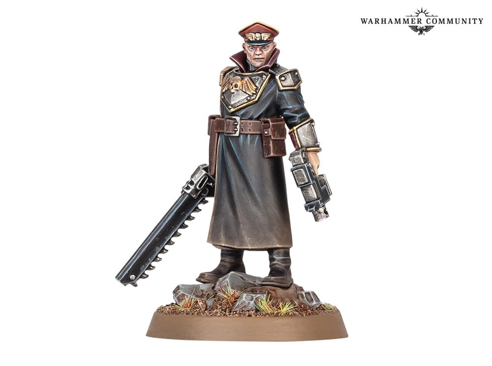 a photo of the Warhammer 40K Astra Militarum Commissar