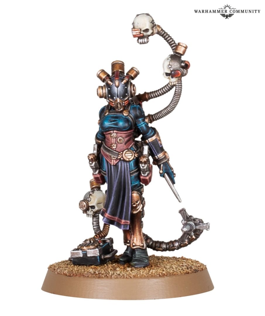 A painted model of an Infocyte Assassin