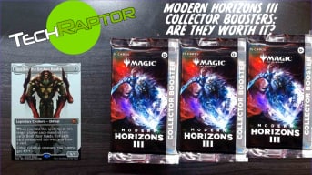 An image from our Modern Horizons III Collector Boosters feature asking if their worth the purchase price?