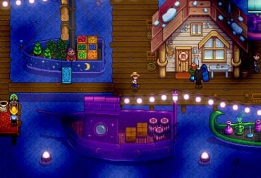 A player running around the docks in ConcernedApe's Stardew Valley