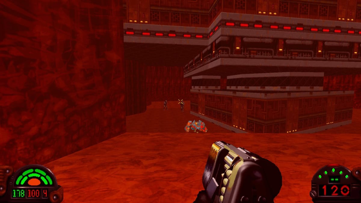 Star Wars: Dark Forces Remaster gameplay from afar.