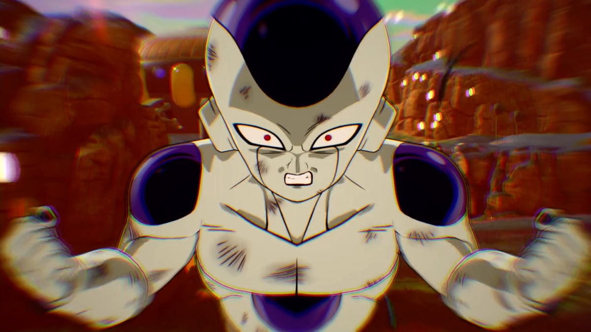 Frieza readies a special attack in Dragon Ball: Sparking! Zero