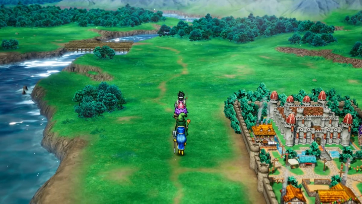 Dragon Quest III HD-2D Remake starting town