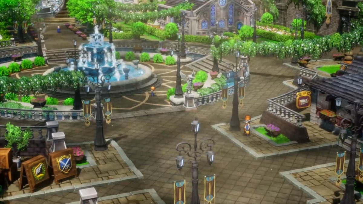 Dragon Quest III HD-2D Remake town screenshot