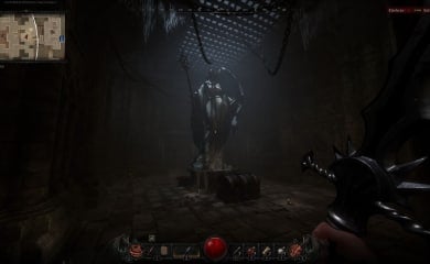 Image of a Statue in Sinners End in the Game Dungeonborne