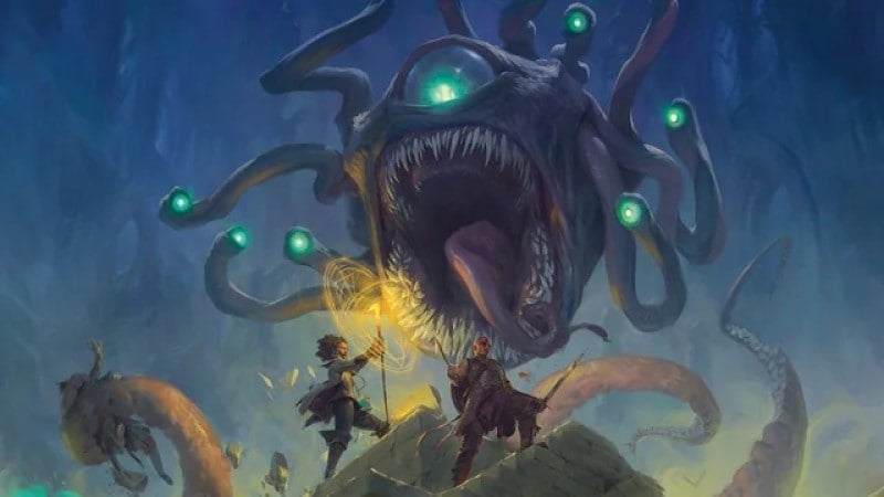 Promo artwork of a Beholder from the Dungeons & Dragons 2024 Core Rulebooks