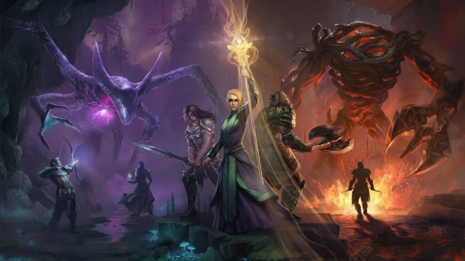 Artwork of the Scions of Ithelia content from The Elders Scrolls Online as seen in the ESO 2024 Global event.