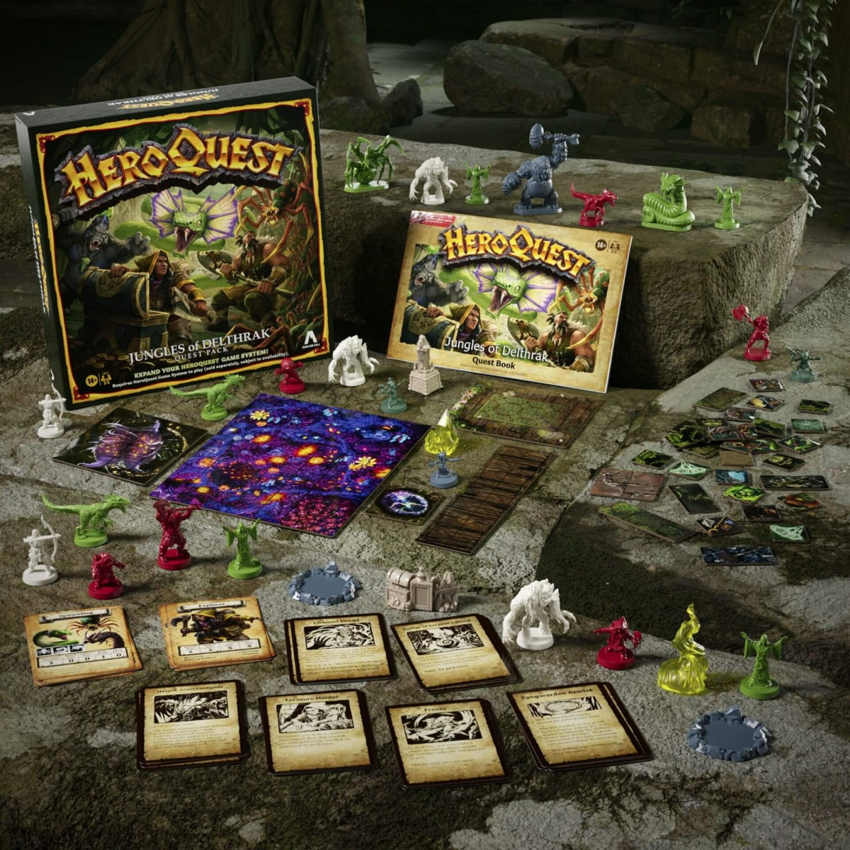 The product artwork for HeroQuest Jungles of Delthrak Quest Pack