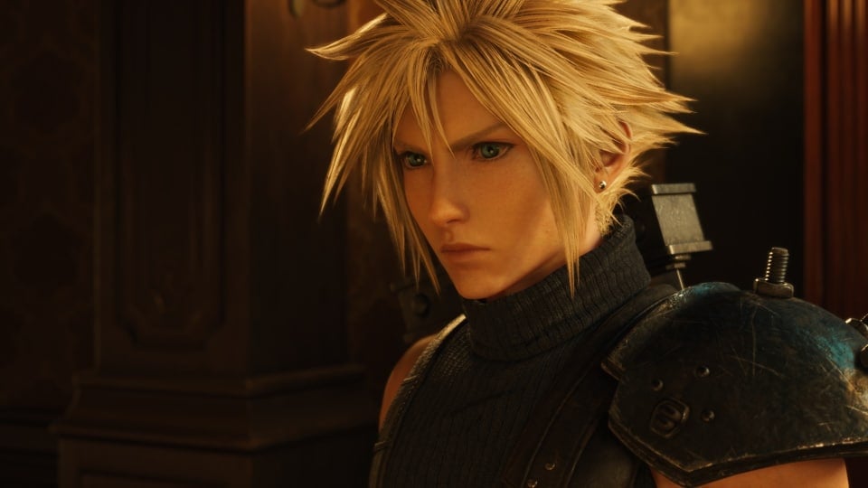 final fantasy vii rebirth zack, cloud brooding and looking determined