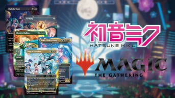 Artwork for the Magic The Gathering Secret Lairs x Hatsune Miku Summer Superdrop