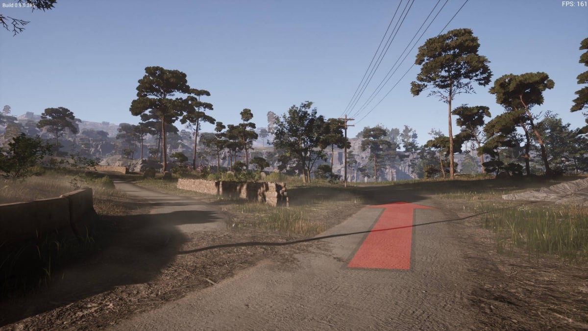 A Fork in the Road with Stone Walls in Vorax