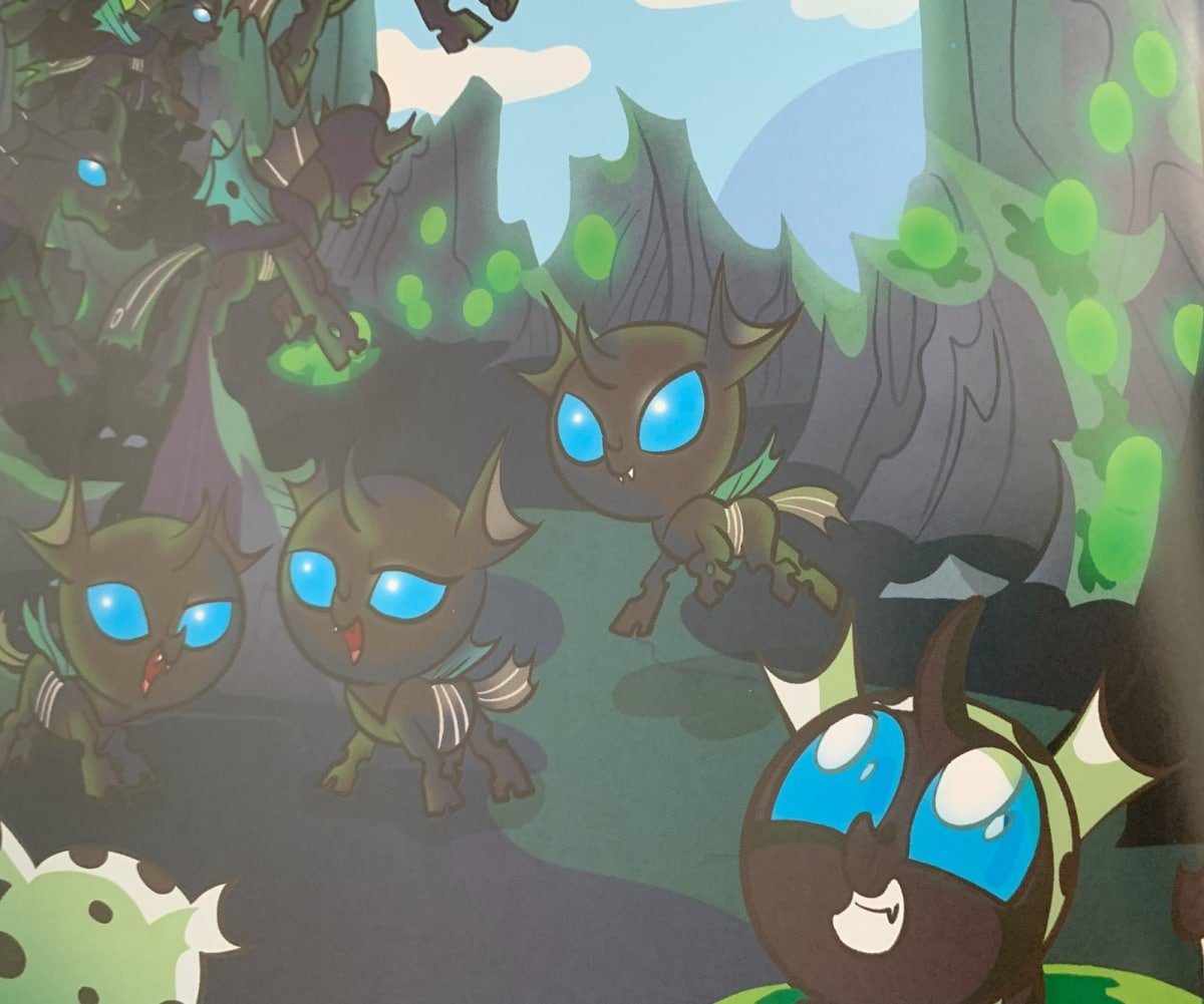 A screenshot of baby Changelings from My Little Pony: Dark Skies Over Equestria