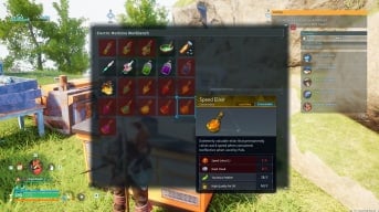 The crafting screen in Palworld showing off the different Remedy and Elixir items