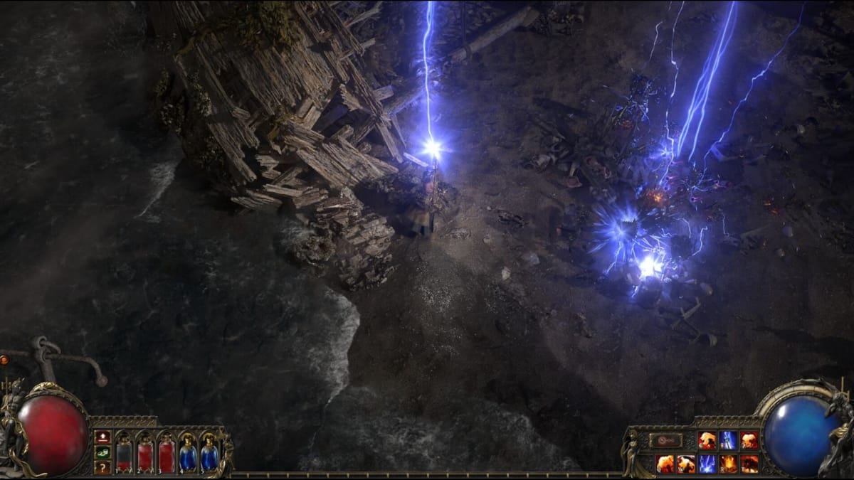 Lightning attacks in Path of Exile 2 