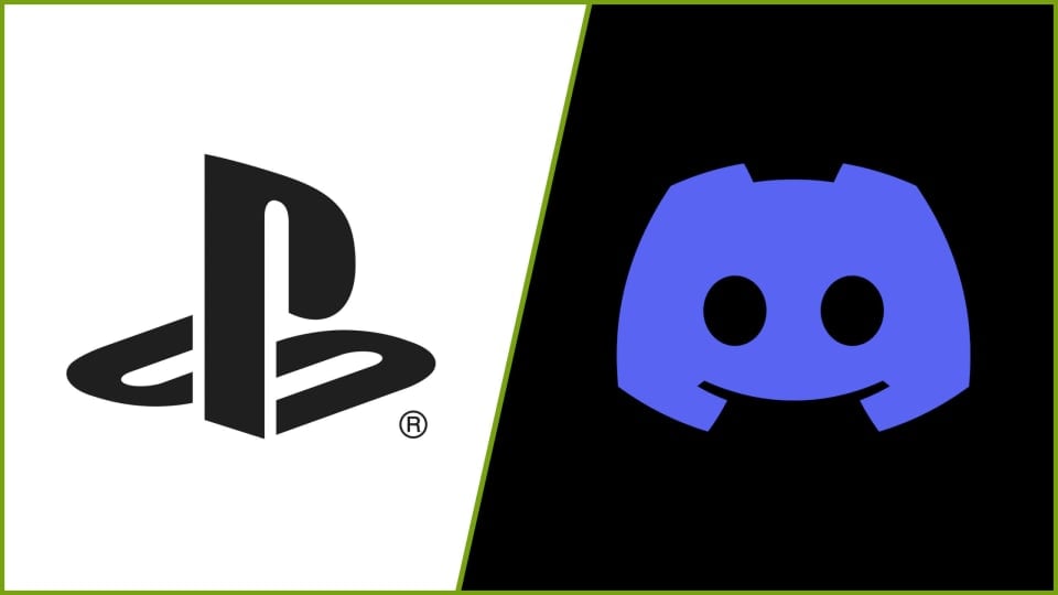 The PlayStation logo next to the Discord logo