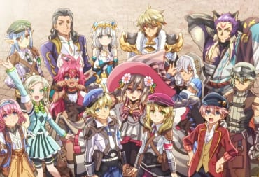 The protagonists of Rune Factory 5 alongside the bachelors and bachelorettes