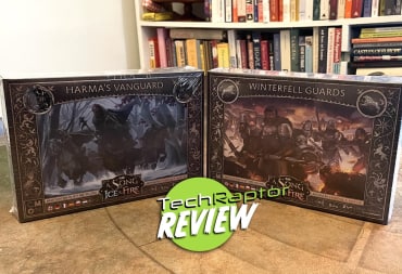 An image of two new boxes of models for Song of Ice and Fire TMG - Harma's Vanguard and Winterfell Guards