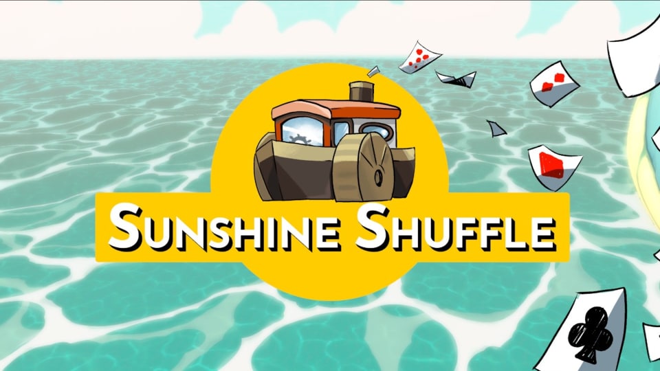 A spread-shot cover of Sunshine Shuffle, against the backdrop of an endless ocean.