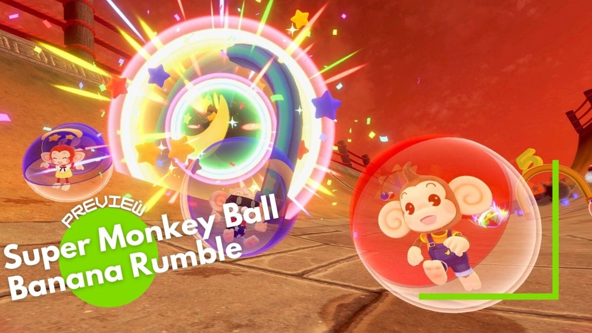 Super Monkey Ball Banana Rumble header image.