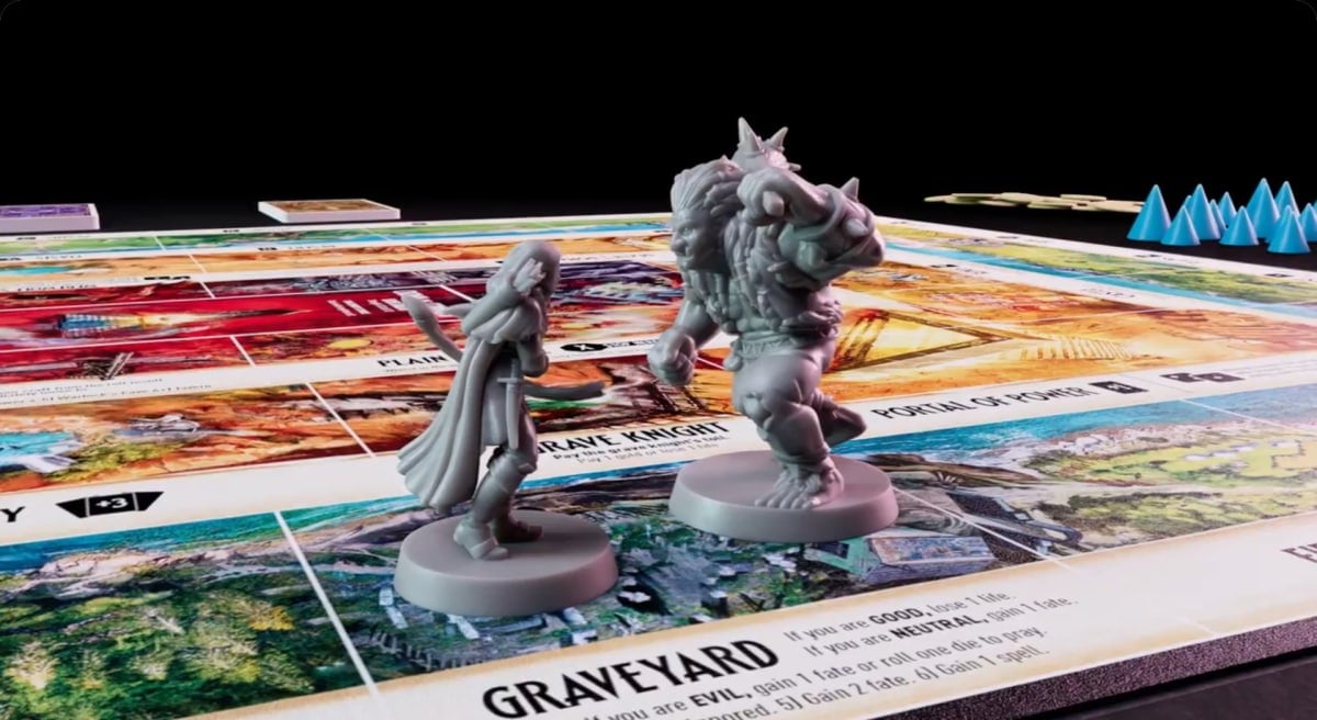 A screenshot from the instructional video of Talisman