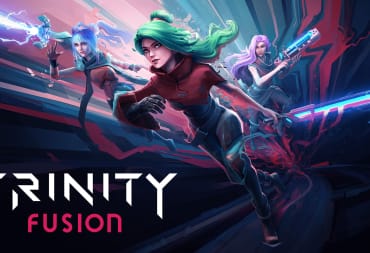 Trinity Fusion key art with 3 variants of player protagonist