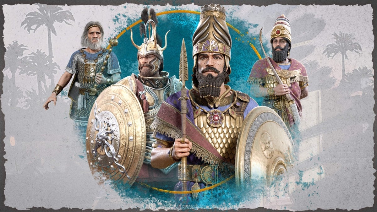 Concept art depicting some of the characters in the Total War: Pharaoh Dynasties update