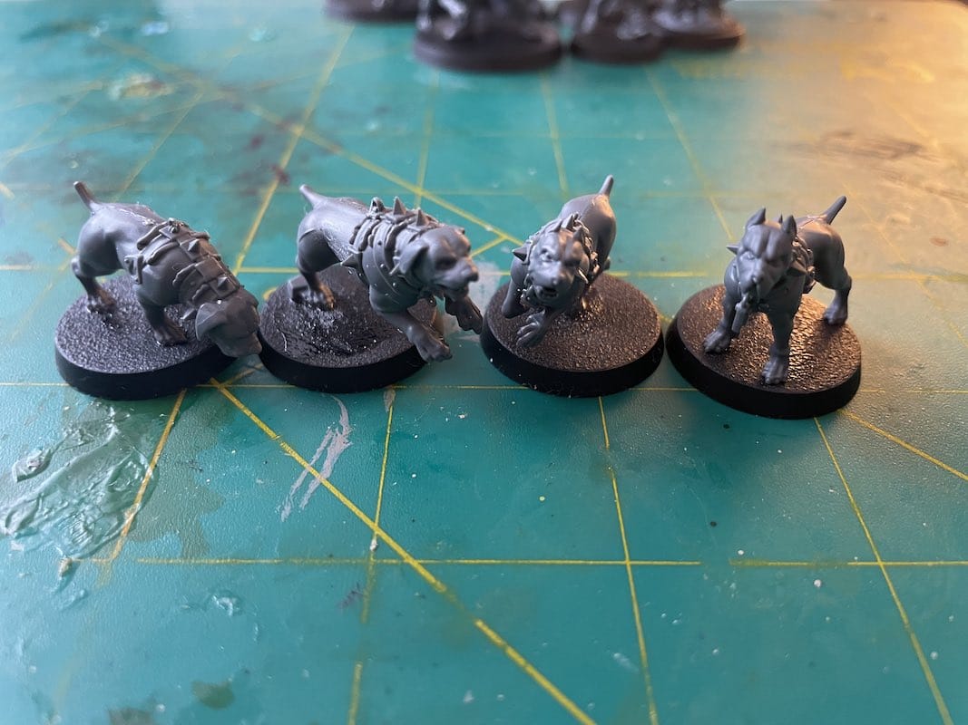 The dogs from Warcry Hunter and Hunted