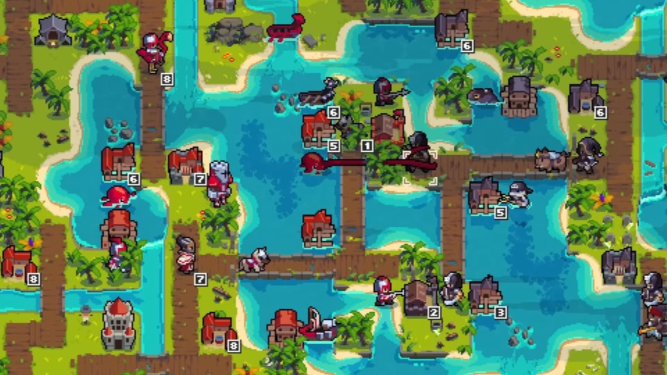 Map of world in Wargroove 2 