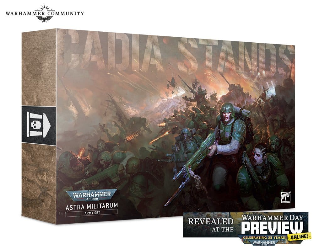 An image of the Warhammer 40K Astra Militarum Army Set Box