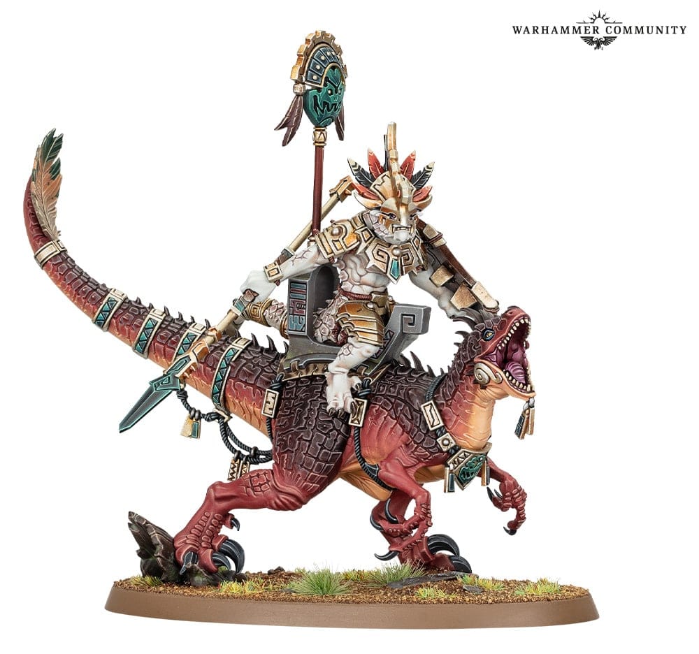 An image of the Warhammer Age of Sigmar Seraphon Saurus Scar Veteran