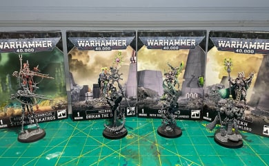 An image depicting Warhammer 40K New Necrons and a new Adeptus Mechanicus release.