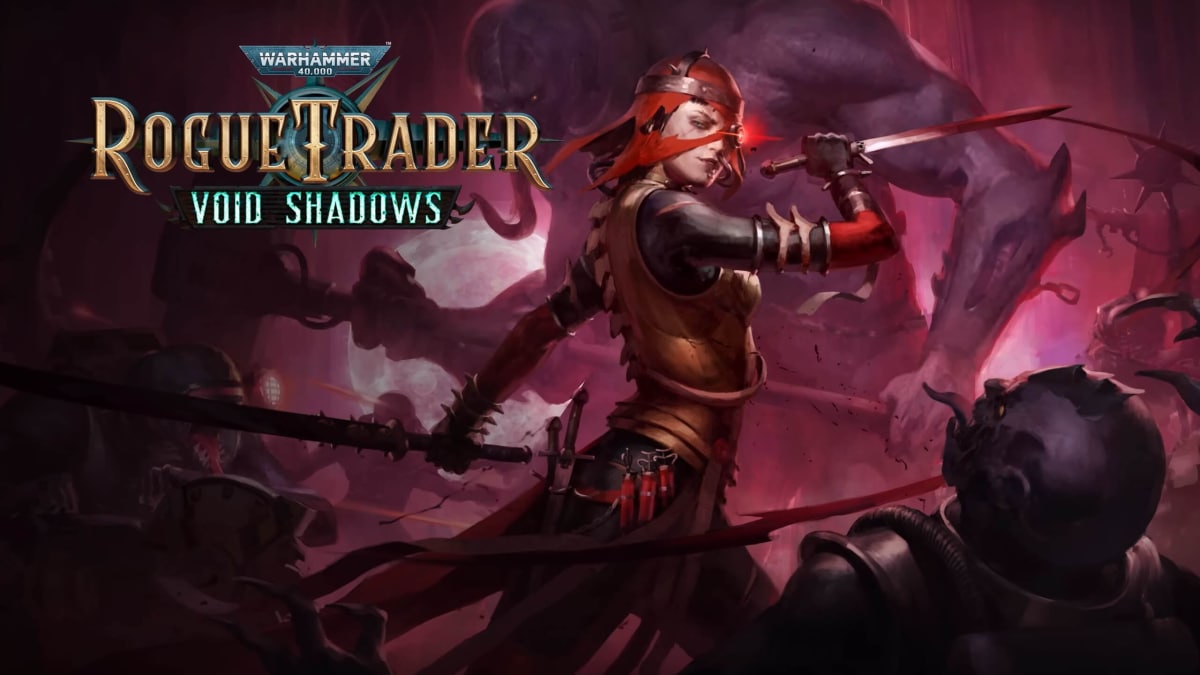 Artwork for the Warhammer 40k: Rogue Trader DLC Void Shadows, depicting its new companion Kibellah