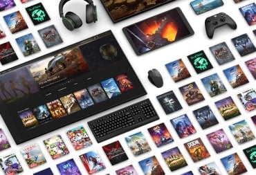 A tiled view of games available on Xbox Game Pass, as well as some of the devices on which you can access the service