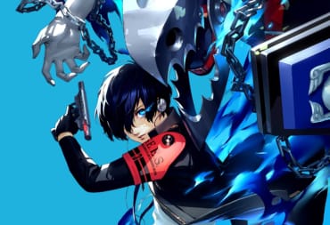 Makoto Yuki can be seen with his Persona behind him